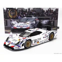   PORSCHE  911 GT1-98 3.2L TURBO TEAM PORSCHE AG MOBIL-1 N 26 WINNER 24h LE MANS 1998 ALLAN McNISH - LAURENT AIELLO - STEPHANE ORTELLI  WHITE BLUE RED