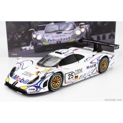   PORSCHE  911 GT1-98 3.2L TURBO TEAM PORSCHE AG MOBIL-1 N 25 2nd 24h LE MANS 1998 UWE ALZEN - JORG MULLER - BOB WOLLEK  WHITE BLUE RED