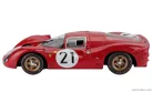 FERRARI  330P4 BERLINETTA 4.0L V12 TEAM SPA FERRARI SEFAC N 21 2nd 24h LE MANS 1967 LUDOVICO SCARFIOTTI - MIKE PARKES  RED
