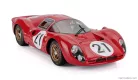 FERRARI  330P4 BERLINETTA 4.0L V12 TEAM SPA FERRARI SEFAC N 21 2nd 24h LE MANS 1967 LUDOVICO SCARFIOTTI - MIKE PARKES  RED
