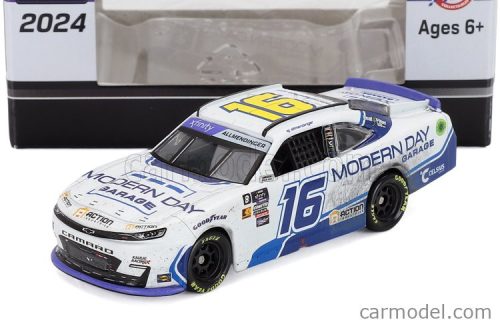 CHEVROLET  CAMARO TEAM MODERN DAY GARAGE N 16 NASCAR CUP SERIES 2024 AJ ALLMENDINGER  WHITE BLUE