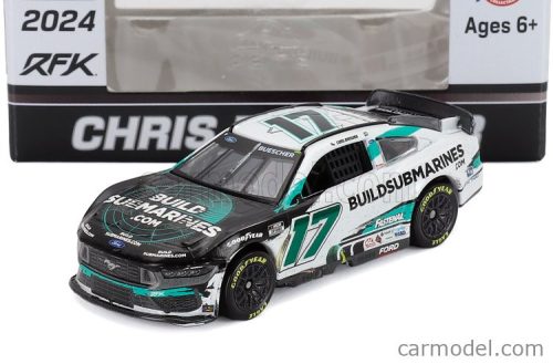 CHEVROLET  CAMARO TEAM JKF N 17 NASCAR CUP SERIES 2024 CHRIS BUESCHER  WHITE BLACK GREEN