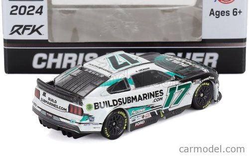 CHEVROLET  CAMARO TEAM JKF N 17 NASCAR CUP SERIES 2024 CHRIS BUESCHER  WHITE BLACK GREEN