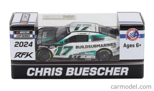 CHEVROLET  CAMARO TEAM JKF N 17 NASCAR CUP SERIES 2024 CHRIS BUESCHER  WHITE BLACK GREEN