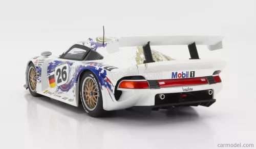 PORSCHE   911 GT1 3.2L TURBO TEAM PORSCHE AG MOBIL1 N 26 3rd 24h LE MANS 1996 Y.DALMAS -  K.WENDLINGER - S.GOODYEAR   WHITE BLUE