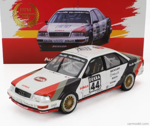 AUDI  QUATTRO V8 TEAM SCHMIDT MOTORSPORT TECHNIK N 44 WINNER DTM SEASON 1990 HANS JOACHIM STUCK  WHITE GREY RED