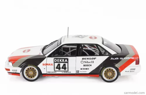 AUDI  QUATTRO V8 TEAM SCHMIDT MOTORSPORT TECHNIK N 44 WINNER DTM SEASON 1990 HANS JOACHIM STUCK  WHITE GREY RED