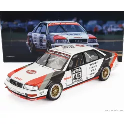  AUDI  QUATTRO V8 TEAM SCHMIDT MOTORSPORT TECHNIK N 45 DTM SEASON 1990 WALTER ROHRL  WHITE GREY RED