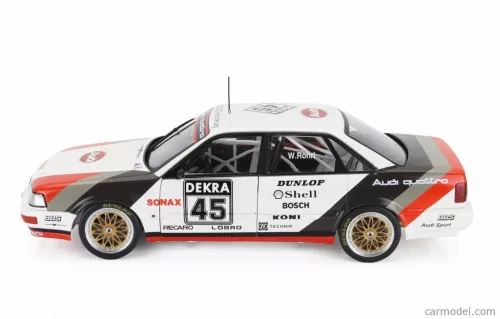 AUDI  QUATTRO V8 TEAM SCHMIDT MOTORSPORT TECHNIK N 45 DTM SEASON 1990 WALTER ROHRL  WHITE GREY RED