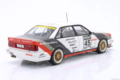 AUDI  V8 QUATTRO TEAM AZR N 45 CHAMPION DTM SEASON 1991 FRANK BIELA  WHITE RED BLACK
