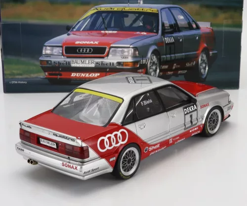 AUDI  QUATTRO V8 TEAM AZR N 1 DTM SEASON 1992 FRANK BIELA  SILVER RED