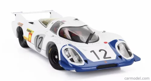 PORSCHE  917LH 4.5L TEAM PORSCHE SYSTEM ENGENEERING N 12 24h LE MANS 1969 VIC ELFORD - RICHARD ATTWOOD  WHITE BLUE
