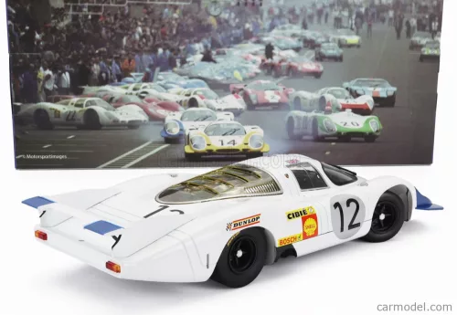 PORSCHE  917LH 4.5L TEAM PORSCHE SYSTEM ENGENEERING N 12 24h LE MANS 1969 VIC ELFORD - RICHARD ATTWOOD  WHITE BLUE