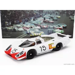   PORSCHE  917LH 4.5L TEAM PORSCHE SYSTEM ENGENEERING N 15 24h LE MANS 1969 HERBERT LINGE - BRIAN REDMAN - RUDI LINS  WHITE RED