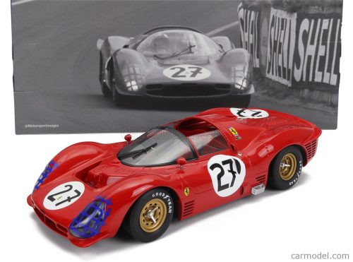 FERRARI   330 P3 4.0L V12 SPIDER TEAM N.A.R.T. NORTH AMERICAN RACING N 27 24h LE MANS 1966 PEDRO RODRIGUEZ - RICHIE GINTHER   RED