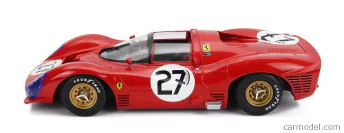FERRARI   330 P3 4.0L V12 SPIDER TEAM N.A.R.T. NORTH AMERICAN RACING N 27 24h LE MANS 1966 PEDRO RODRIGUEZ - RICHIE GINTHER   RED
