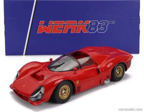 FERRARI   330 P3 4.0L V12 SPIDER PLAIN BODY VERSION OPEN ROOF 1966   RED