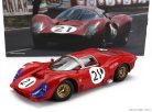 FERRARI  330 P3 4.0L V12 COUPE TEAM FERRARI SEFAC N 21 24h LE MANS 1966 LORENZO BANDINI - JEAN GUICHET  RED