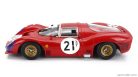 FERRARI  330 P3 4.0L V12 COUPE TEAM FERRARI SEFAC N 21 24h LE MANS 1966 LORENZO BANDINI - JEAN GUICHET  RED