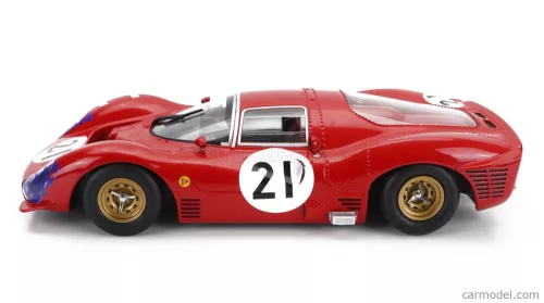 FERRARI  330 P3 4.0L V12 COUPE TEAM FERRARI SEFAC N 21 24h LE MANS 1966 LORENZO BANDINI - JEAN GUICHET  RED