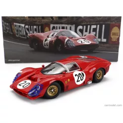   FERRARI  330 P3 4.0L V12 COUPE TEAM FERRARI SEFAC N 20 24h LE MANS 1966 LUDOVICO SCARFIOTTI - MIKE PARKES  RED