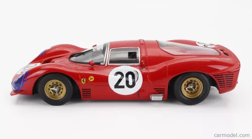 FERRARI  330 P3 4.0L V12 COUPE TEAM FERRARI SEFAC N 20 24h LE MANS 1966 LUDOVICO SCARFIOTTI - MIKE PARKES  RED