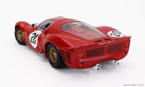 FERRARI  330 P3 4.0L V12 COUPE TEAM FERRARI SEFAC N 20 24h LE MANS 1966 LUDOVICO SCARFIOTTI - MIKE PARKES  RED