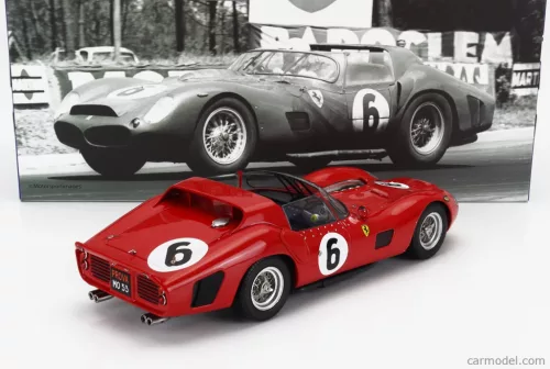 FERRARI  330 TRI/LM SPIDER 4.0L V12 TEAM SPA FERRARI SEFAC N 6 WINNER 24h LE MANS 1962 OLIVER GENDEBIEN - PHIL HILL  RED