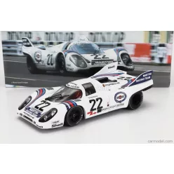   PORSCHE  917K 4.9L TEAM MARTINI RACING N 22 WINNER 24h LE MANS 1971 HELMUT MARKO - GIJS VAN LENNEP  WHITE BLUE