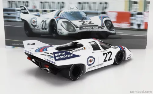 PORSCHE  917K 4.9L TEAM MARTINI RACING N 22 WINNER 24h LE MANS 1971 HELMUT MARKO - GIJS VAN LENNEP  WHITE BLUE