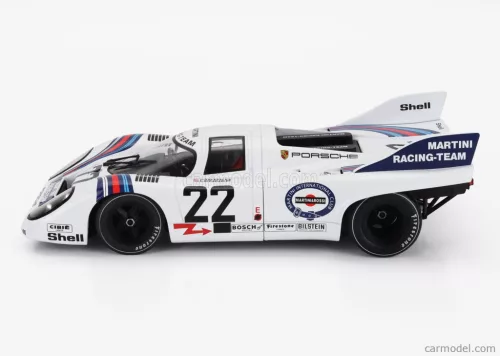 PORSCHE  917K 4.9L TEAM MARTINI RACING N 22 WINNER 24h LE MANS 1971 HELMUT MARKO - GIJS VAN LENNEP  WHITE BLUE
