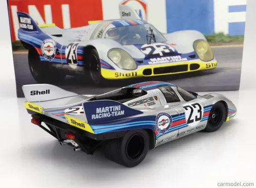PORSCHE  917K 4.9L TEAM MARTINI RACING N 23 1000km SPA 1971 HELMUT MARKO - GIJS VAN LENNEP  SILVER RED BLUE YELLOW
