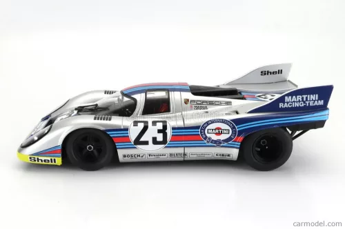 PORSCHE  917K 4.9L TEAM MARTINI RACING N 23 1000km SPA 1971 HELMUT MARKO - GIJS VAN LENNEP  SILVER RED BLUE YELLOW