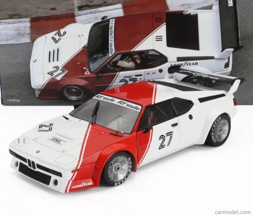 BMW  M1 M88 3.5L TEAM BMW MOTORSPORT N 27 PROCAR SERIES SEASON 1980 ALAN JONES  WHITE RED