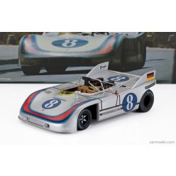   PORSCHE  908/03 SPIDER TEAM MARTINI RACING N 8 TARGA FLORIO 1971 VIC ELFORD - GERARD LARROUSSE  SILVER BLUE