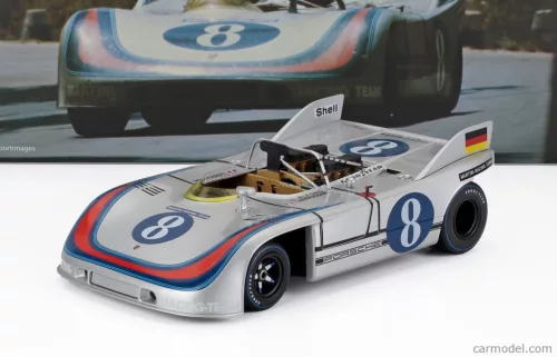 PORSCHE  908/03 SPIDER TEAM MARTINI RACING N 8 TARGA FLORIO 1971 VIC ELFORD - GERARD LARROUSSE  SILVER BLUE