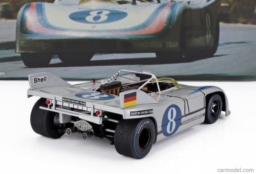 PORSCHE  908/03 SPIDER TEAM MARTINI RACING N 8 TARGA FLORIO 1971 VIC ELFORD - GERARD LARROUSSE  SILVER BLUE