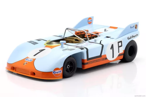 PORSCHE  908/3 SPIDER TEAM GULF N 1 2nd 1000km NURBURGRING 1971 PEDRO RODRIGUEZ - JO SIFFERT  LIGHT BLUE ORANGE