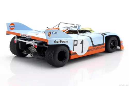 PORSCHE  908/3 SPIDER TEAM GULF N 1 2nd 1000km NURBURGRING 1971 PEDRO RODRIGUEZ - JO SIFFERT  LIGHT BLUE ORANGE