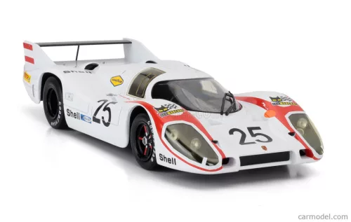 PORSCHE  917LH 4.5L TEAM PORSCHE SYSTEM ENGENEERING N 25 POLE POSITION 24h LE MANS 1970 VIC ELFORD - KURT AHRENS  WHITE RED