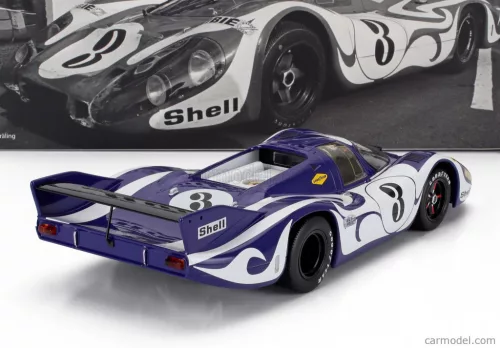 PORSCHE  917 LONG TAIL HIPPIE PRACTISE VERSION N 3 24h LEMANS 1970 GERARD LARROUSSE - WILLI KAUHSEN  PURPLE WHITE
