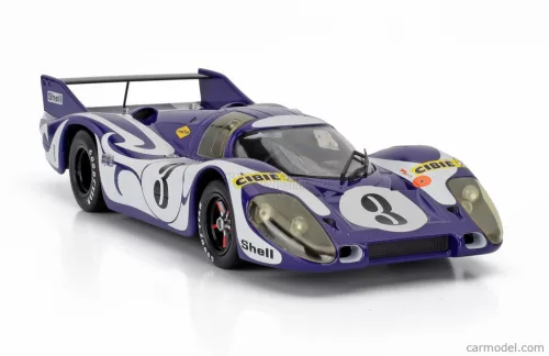 PORSCHE  917 LONG TAIL HIPPIE PRACTISE VERSION N 3 24h LEMANS 1970 GERARD LARROUSSE - WILLI KAUHSEN  PURPLE WHITE
