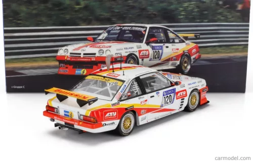 OPEL  MANTA GT TEAM KISSLING MOTORSPORTS N 120 24h NURBURGRING 2018 HANS-OLAF BECKMANN - PETER HASS - JURGEN SCHULTEN - VOLKER STRYCEK  WHITE ORANGE YELLOW