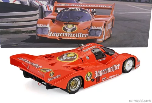 PORSCHE  956B JAGERMEISTER TEAM BRUN MOTORSPORT N 1 3rd 200 MILES NORISRING 1984 STEFAN BELLOF  ORANGE