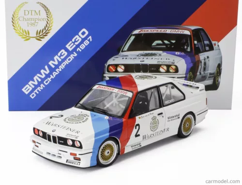 BMW  3-SERIES M3 (E30) TEAM ZAKSPEED BMW N 2 CHAMPION DTM SEASON 1987 ERIC VAN DE POELE  WHITE BLUE RED