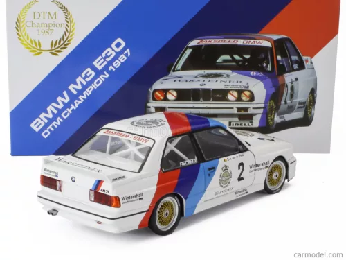 BMW  3-SERIES M3 (E30) TEAM ZAKSPEED BMW N 2 CHAMPION DTM SEASON 1987 ERIC VAN DE POELE  WHITE BLUE RED
