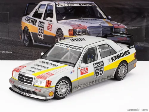 MERCEDES BENZ  190E EVO2 TEAM AMG N 65 DTM SEASON 1990 MICHAEL SCHUMACHER  WHITE GREY