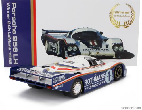 PORSCHE  956LH 2.6L F6 TWIN TURBO TEAM ROTHMANS PORSCHE SYSTEM N 1 WINNER 24h LE MANS 1982 JACKY ICKX - DEREK BELL  WHITE BLUE