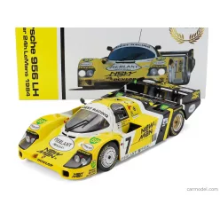   PORSCHE  956L TURBO TEAM NEWMAN JOEST RACING N 7 WINNER 24h LE MANS 1984 KLAUS LUDWIG - HENRI PESCAROLO - STEFAN JOHANSSON  YELLOW BLACK