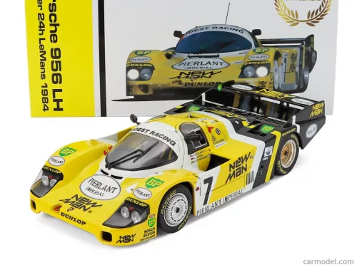 PORSCHE  956L TURBO TEAM NEWMAN JOEST RACING N 7 WINNER 24h LE MANS 1984 KLAUS LUDWIG - HENRI PESCAROLO - STEFAN JOHANSSON  YELLOW BLACK